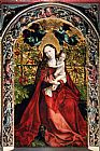 Martin Schongauer Famous Paintings - Madonna Of The Rose Bower